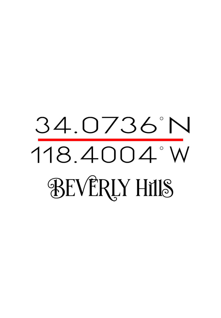 A profound moment of fashion inspiration is ignited by the symbolism of Beverly Hills coordinates logo.