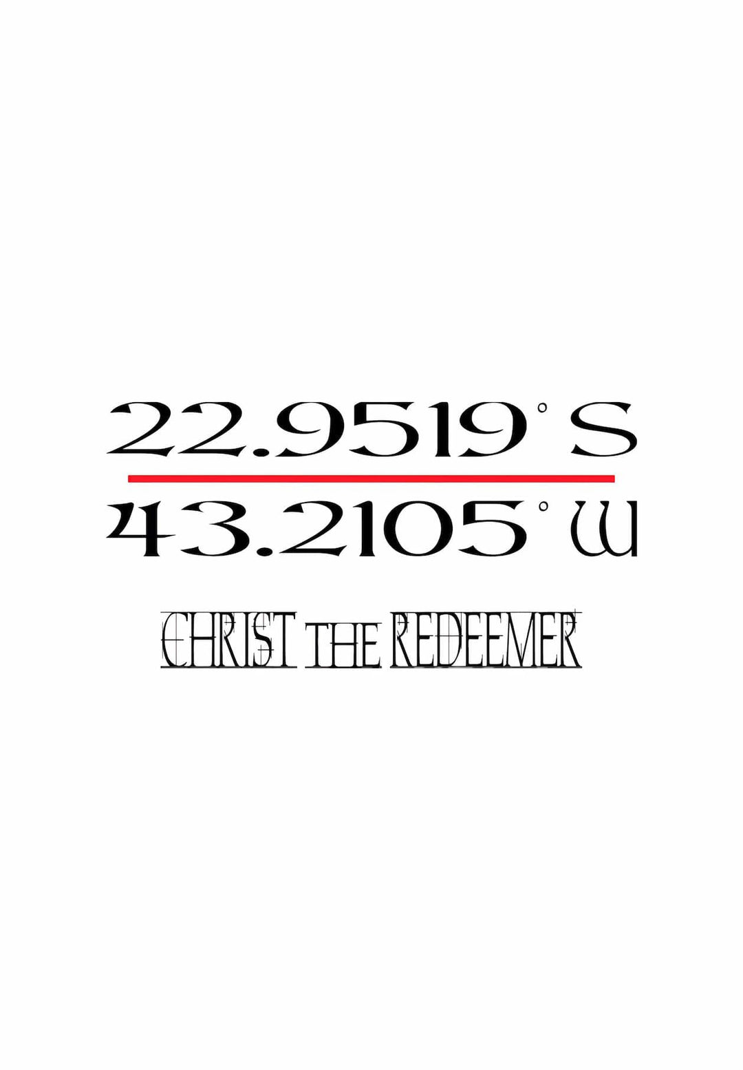 From Christ the Redeemer's GPS coordinates, a sacred logo weaves an emotional tapestry that invokes the statue's heavenly presence, inviting you on a spiritual journey.