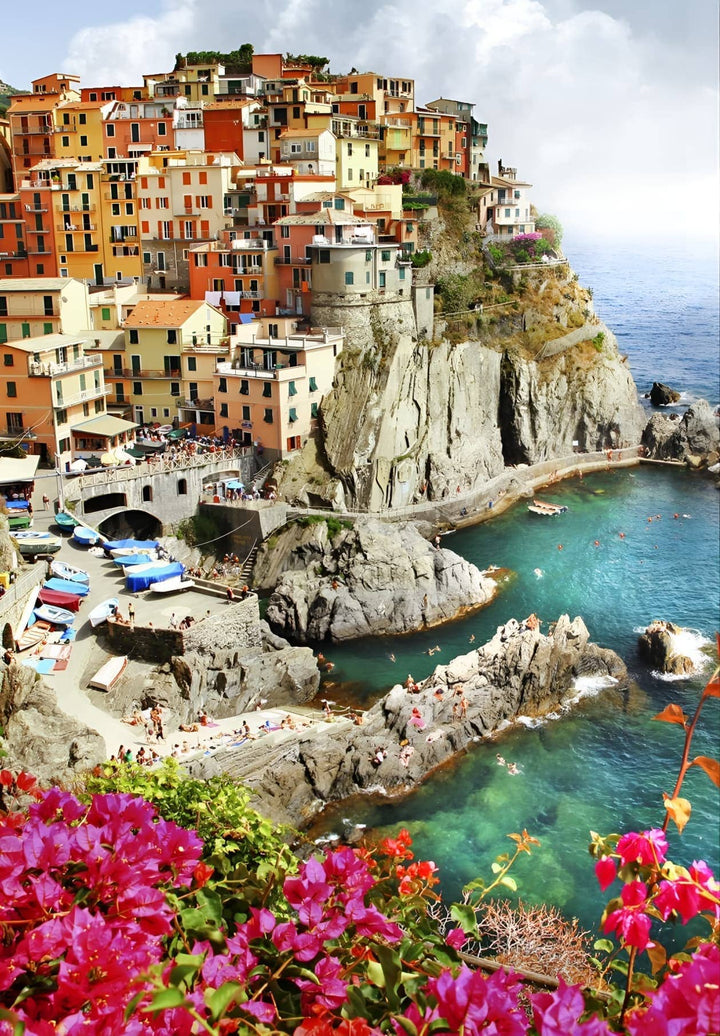 In Manarola, Cinque Terre, emotions echo in the hues—a seaside village painted with the whispers of love, nostalgia, and dreams.