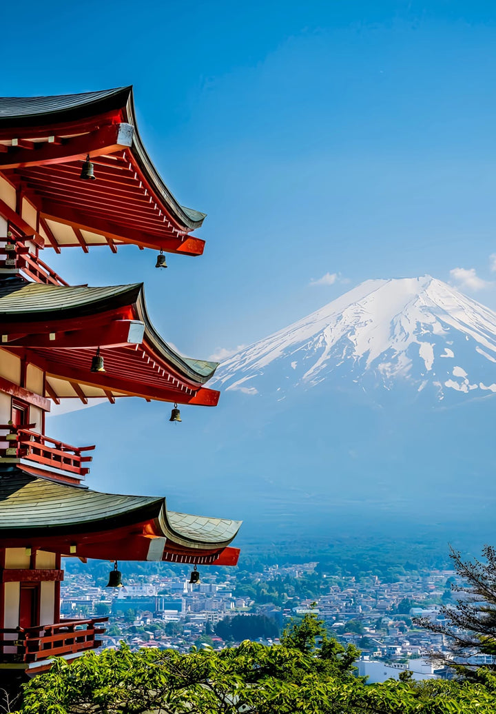 The Chureto, a well-known red pagoda, and the majestic Mount Fuji are widely acknowledged as prominent sights.