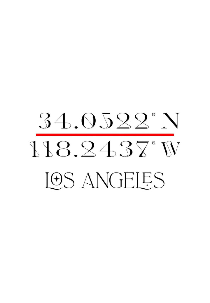 Global Positioning System (GPS) coordinates The city of Los Angeles is located in the state of California. 