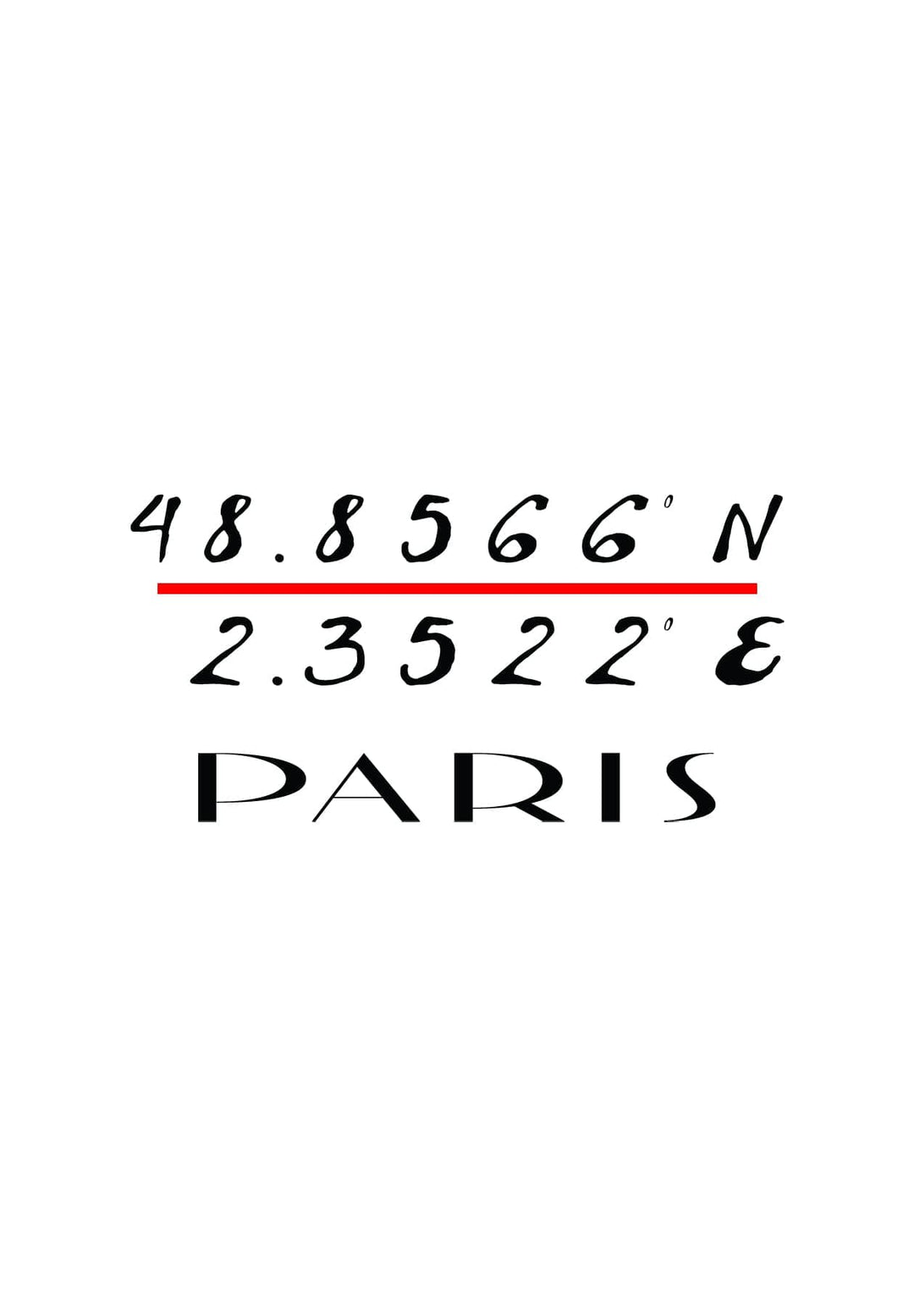 The Paris coordinates-logo, captures a moment of modern elegance in the world of fashion.