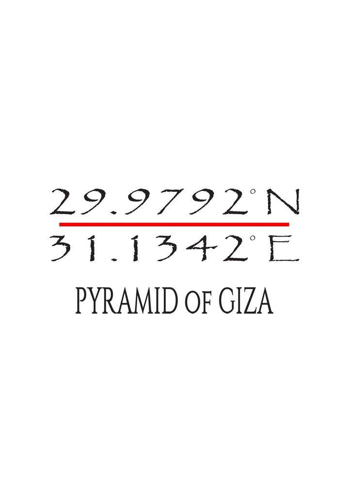 The coordinates logo of Pyramid of Giza marks a moment of transcendence in the fashion industry.