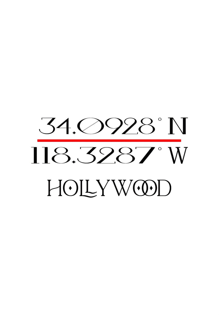 Embark on a journey through the heart of glamour and dreams with the captivating coordinates of Hollywood, where every step echoes the magic of the silver screen.