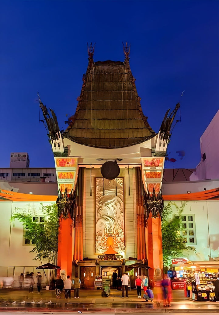 The Hollywood Grauman's Chinese Theater is a renowned landmark in the entertainment industry.
