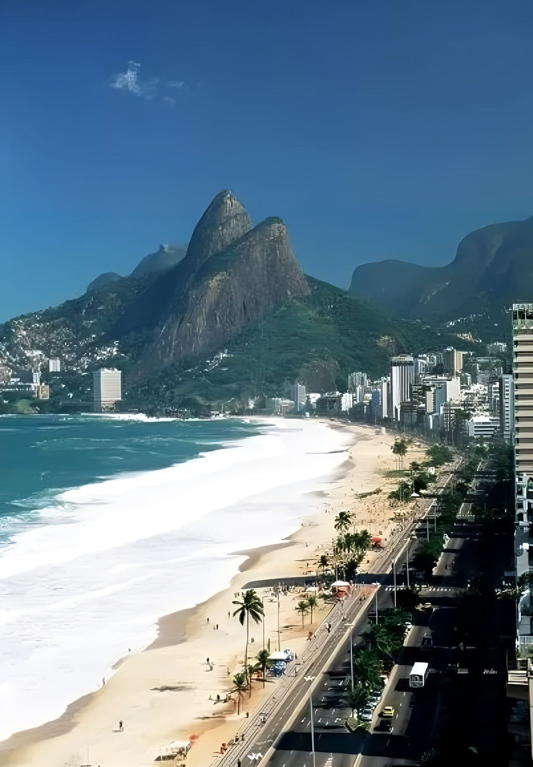 Rio de Janeiro's Carioca landscapes are nestled between the ocean and the city's mountains.