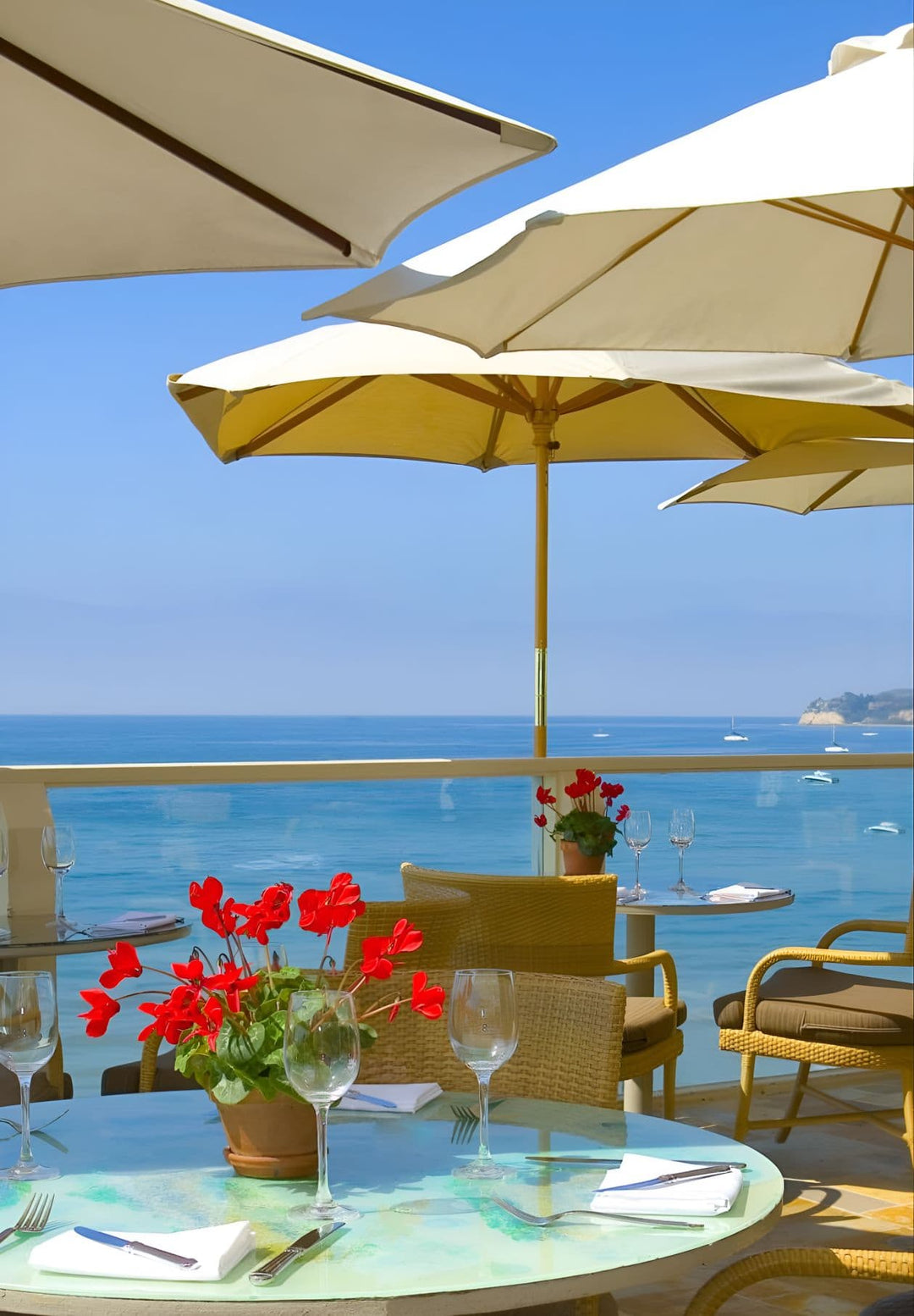 Geoffrey's restaurant in Malibu, California quintessential lunch spot. 