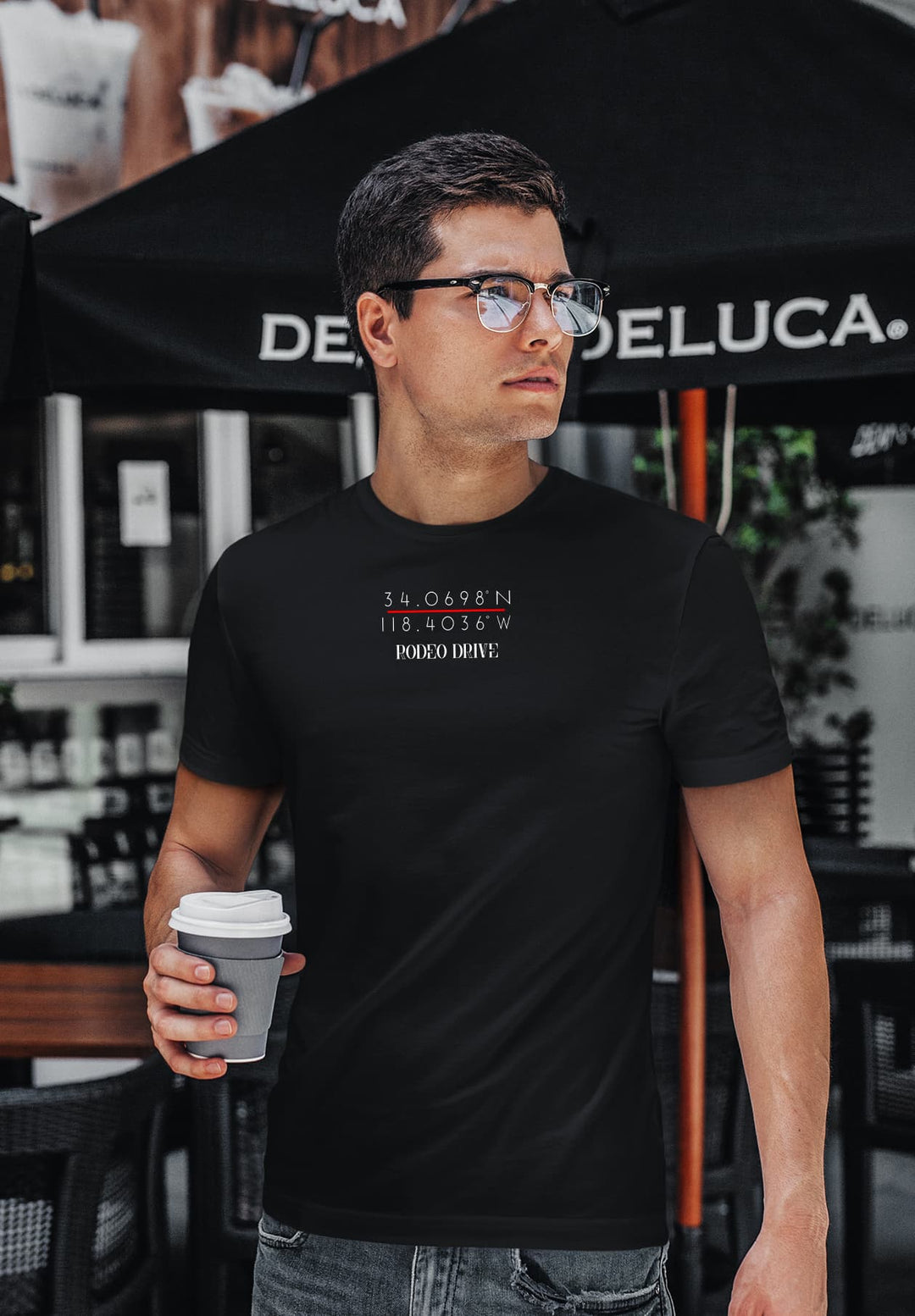 With coffee in hand, he reminisces, his black tee a witness to countless conversations and cherished memories shared.