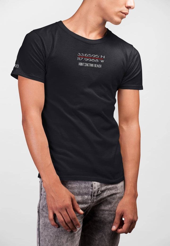 In the black tee, the man stands—his presence transforms a photoshoot into a visual symphony, capturing emotions frame by frame.