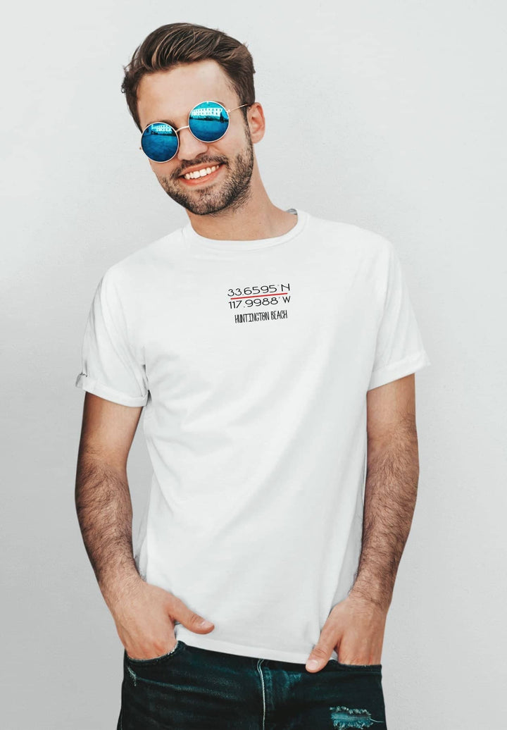 White tee, beard, and shades an emotional portrait, each element whispers tales of experience, strength, and timeless cool.