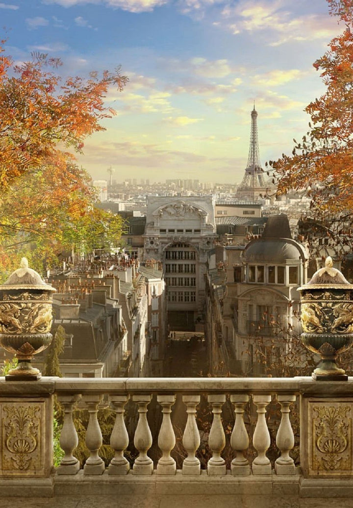 Montmartre in Paris, France, as seen from above.