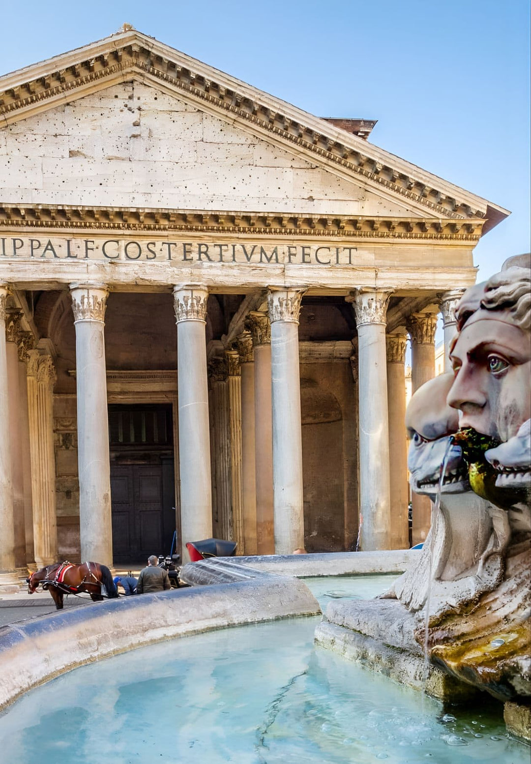 The Pantheon in Rome is a popular tourist attraction in Italy and Rome.