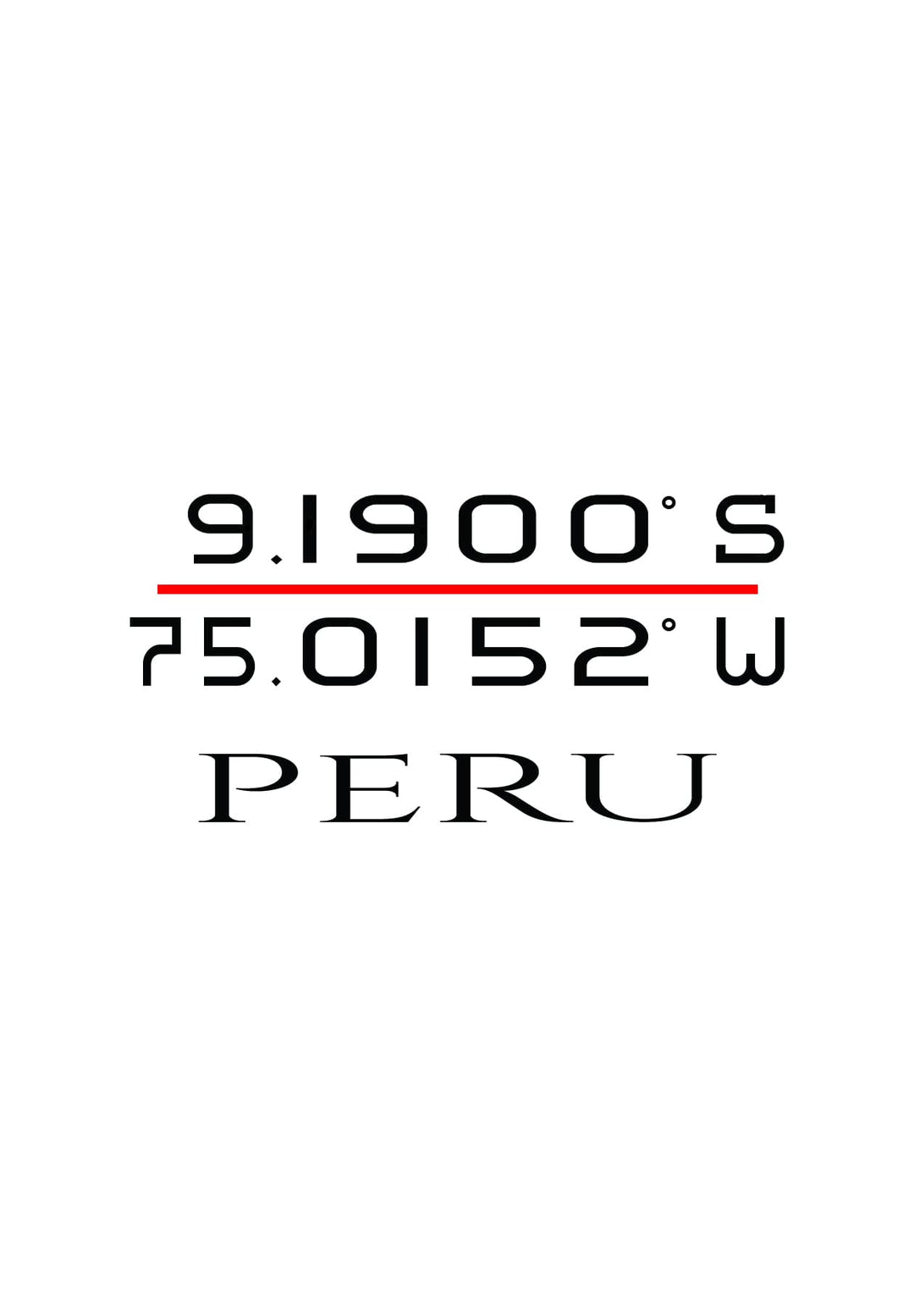 The Peru coordinates-logo effortlessly creates a memory that speaks to the ever-changing fashion narrative.