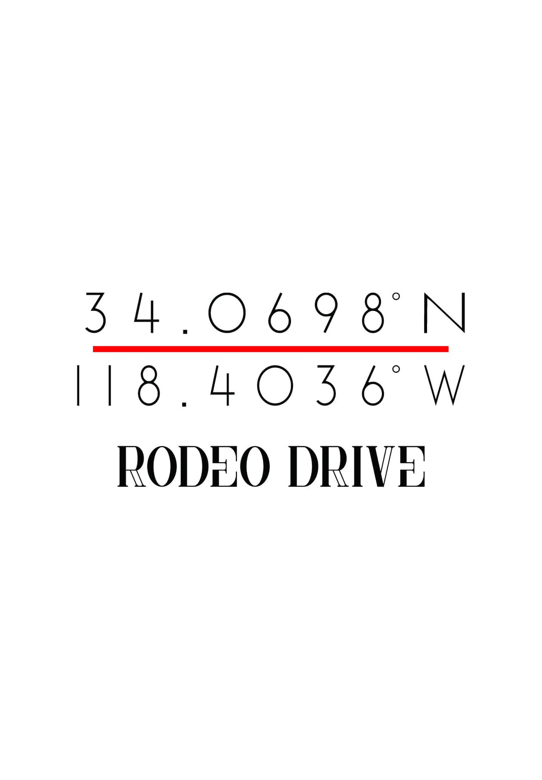 The Rodeo Drive coordinates-logo transforms the white hoodie, creating a sleek, modern statement.