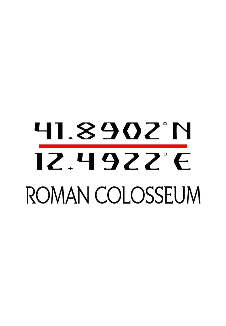In the heart of history, the Roman Colosseum stands, its coordinates echoing tales of valor, gladiators, and the grandeur of ancient Rome.