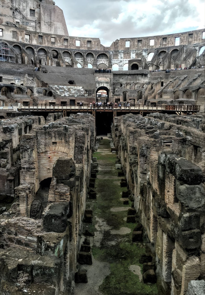 Colosseum of Rome basement passageways.