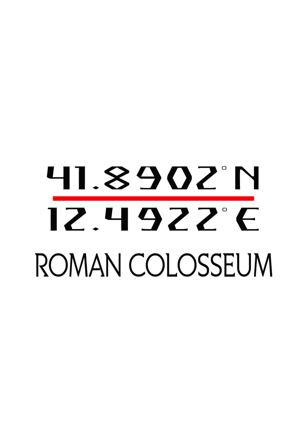 A fusion of luxury and modernity, the Roman Colosseum GPS coordinates.