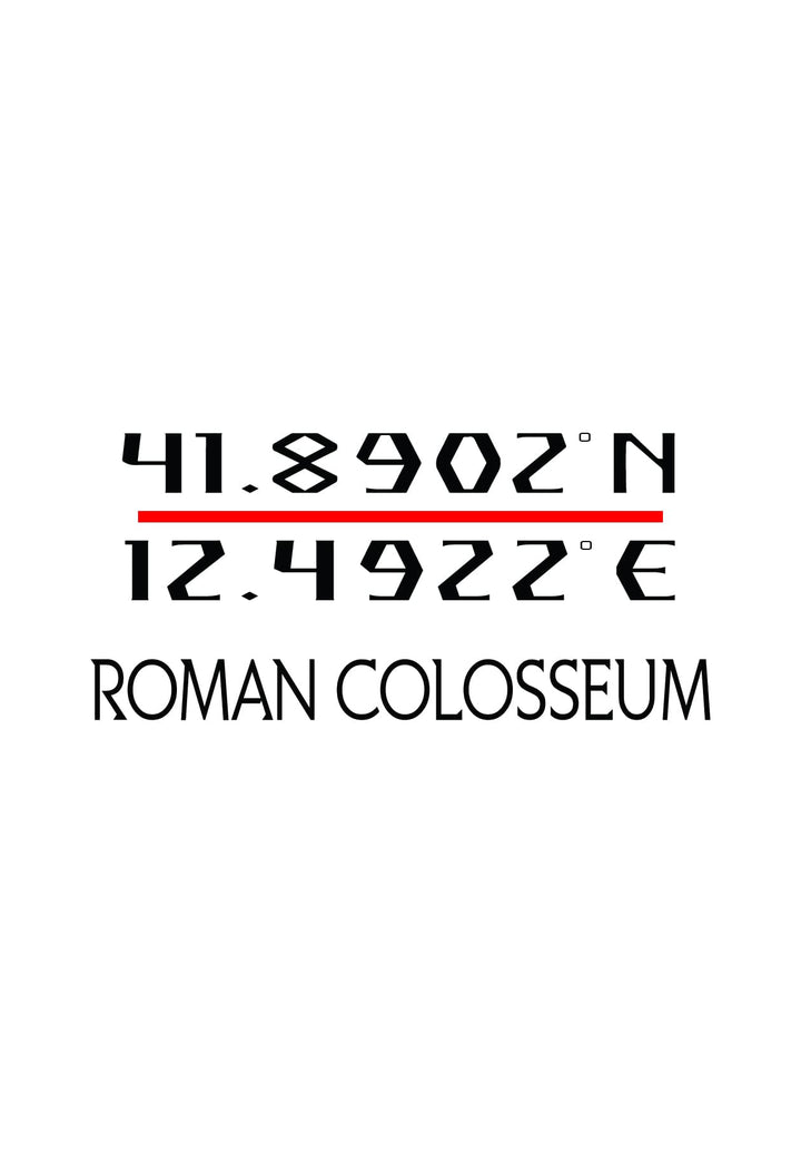 A fusion of luxury and modernity, the Roman Colosseum GPS coordinates.