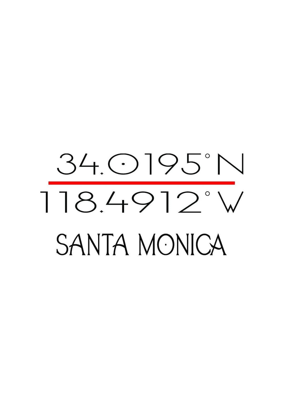 Location: Santa Monica GPS Coordinates