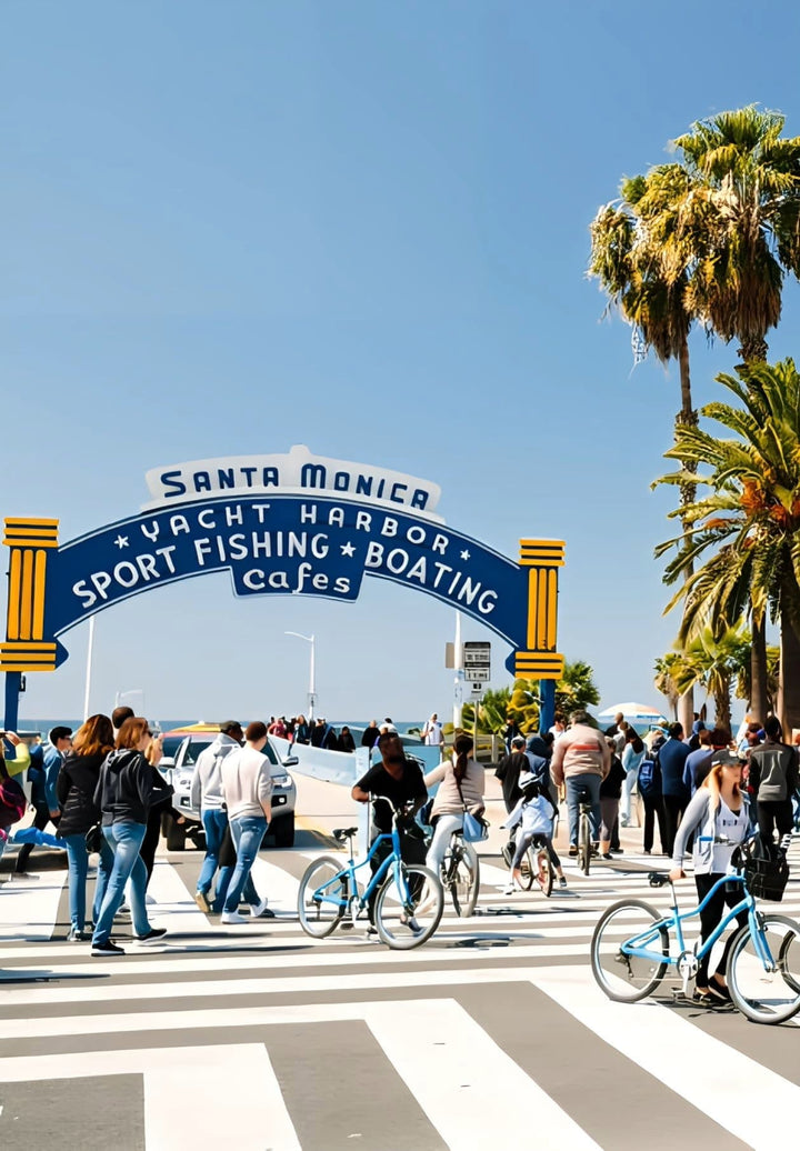 Santa Monica, California, is renowned for its scenic beaches.