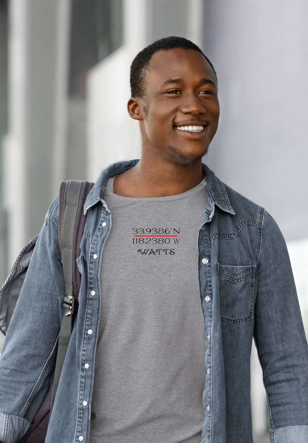 In his gray tee, his smile paints memories of laughter and camaraderie, moments of connection etched in time.