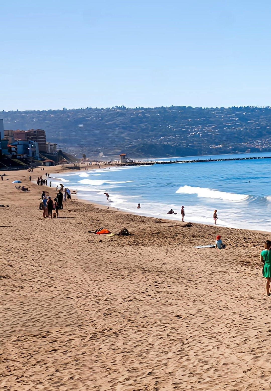 The South Redondo Beach Pier is a tranquil sanctuary where the soothing rhythm of ocean waves harmonizes with the graceful interplay of sunshine reflecting on the water.