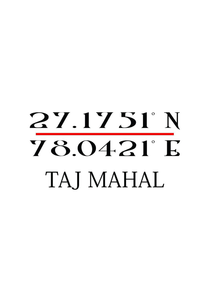With each pinpoint, the GPS coordinates breathe life into the Taj Mahal, unraveling moments of wonder and historical memories.