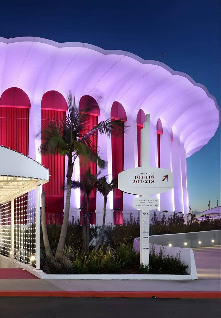 The Forum in Inglewood, California, is a renowned and enduring symbol of entertainment and cultural significance.