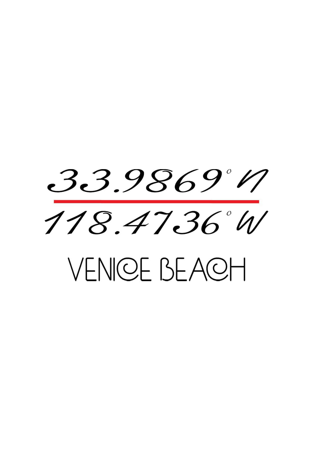 Venice Beach, the epitome of coastal charm, can be located at the GPS coordinates that capture the essence of sun, sand, and surf.