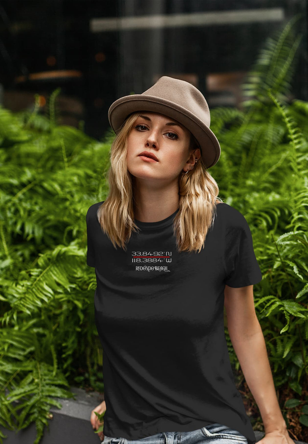 Sitting alone in her relaxing black T-shirt and hat she takes in the serenity, painting a picture of her reflective time.